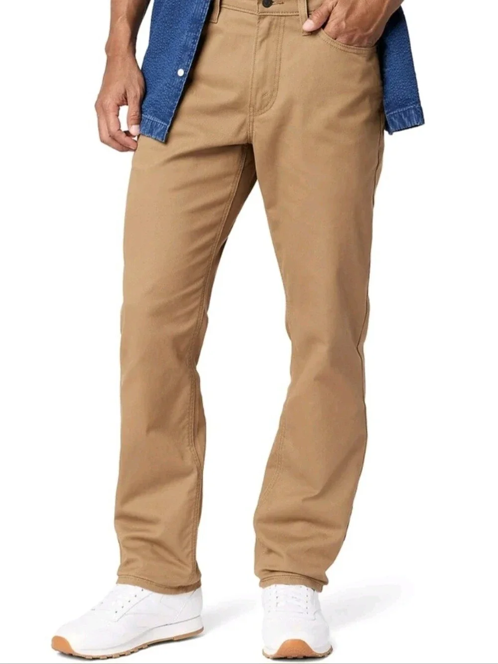 Levi Strauss Signature Men's Khaki Athletic Fit Jeans